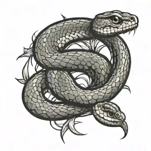 Snake Looking To The Side