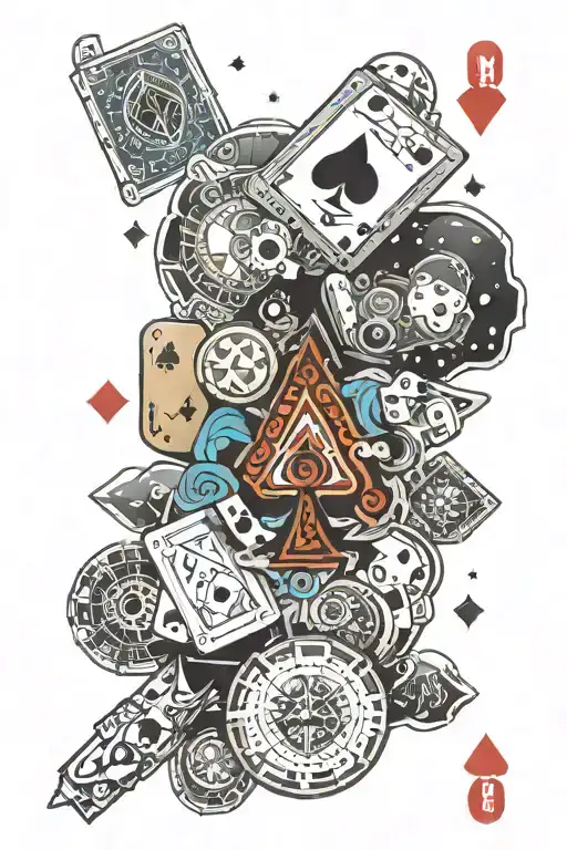 Poker And Space Themed