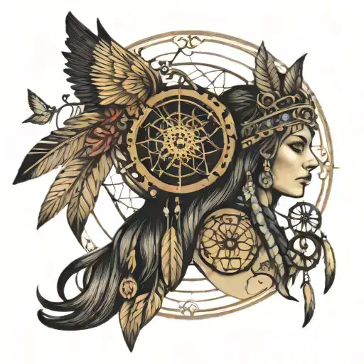 Anunaki Clock Dream Catcher Entangled With Lots