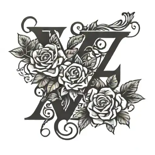 Long Distance Love With Initials V L And J C