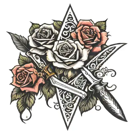 Rose Knife Surrounded