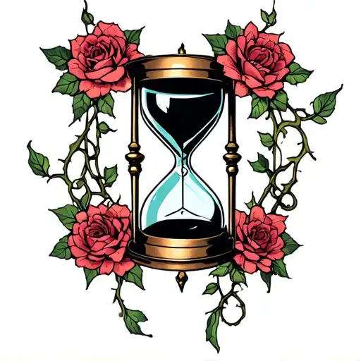 Hourglass Entwined In Vines