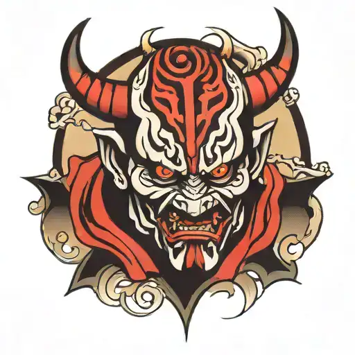 Japanese Hannya Darth Maul Star Wars