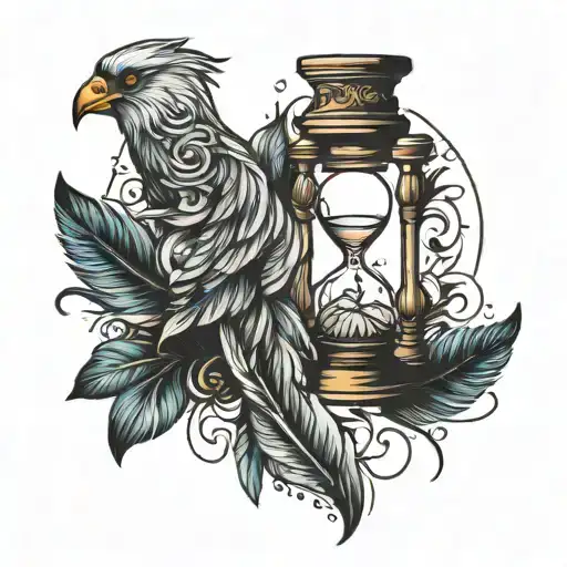 Feathers And Hourglass