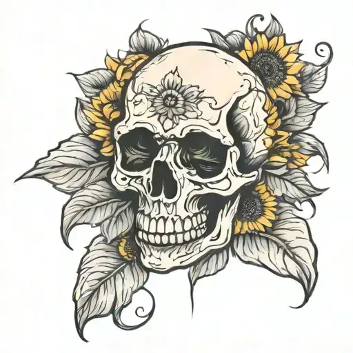 Skull Sunflower 1346187
