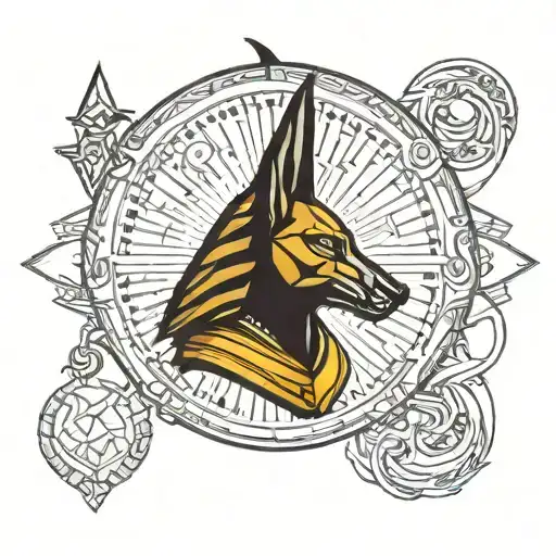 Anubis Looking Dark Side Of The Moon