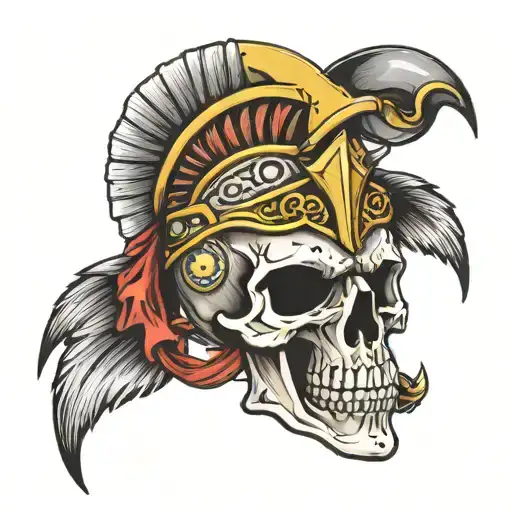 Spartan Skull Half Sleev