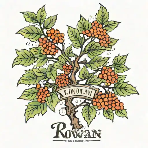 Rowan Tree With Name Rowan