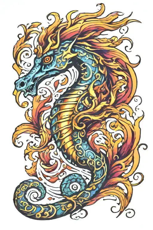 Seahorse Phoenix Rising