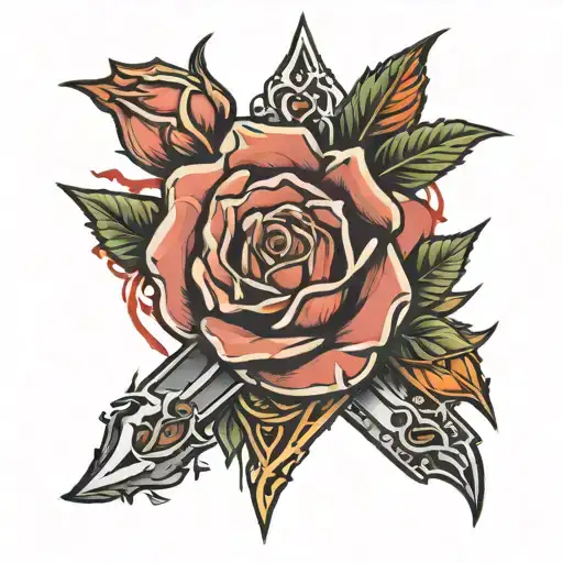 Rose And Blade Cutting