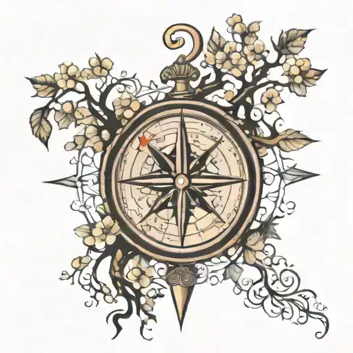 Compass And Tree Of Life