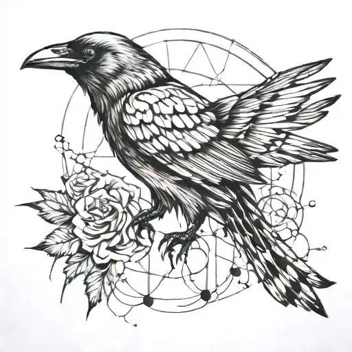 Crow Dotted Lines Going