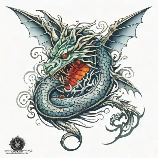 Dragon Forearm Tattoo Design