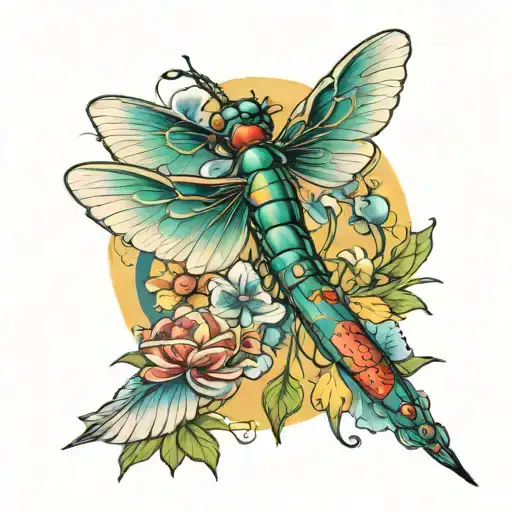 Dragon Fly& Hummingbird Hovering