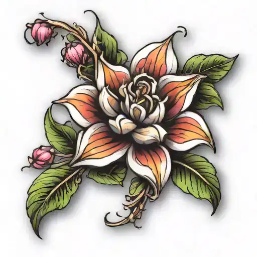 3D Lis Flower Growing