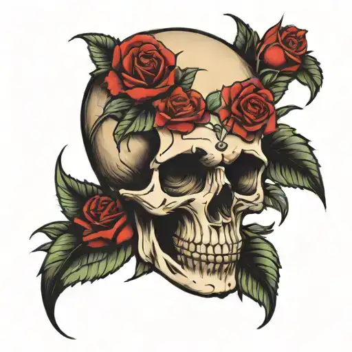 Skull And Roses