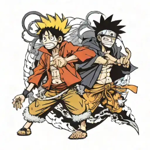 Luffy Vs Naruto Anime