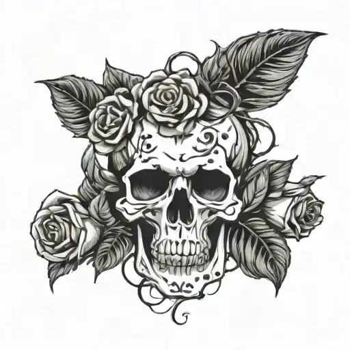 Skull And Roses