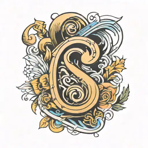 Letter S Inside Music Theme