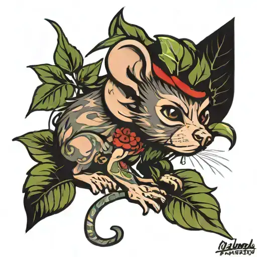 Monkey Weed And Little Mouse
