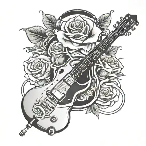 Roses & Mic Headphones Guitar Mixer