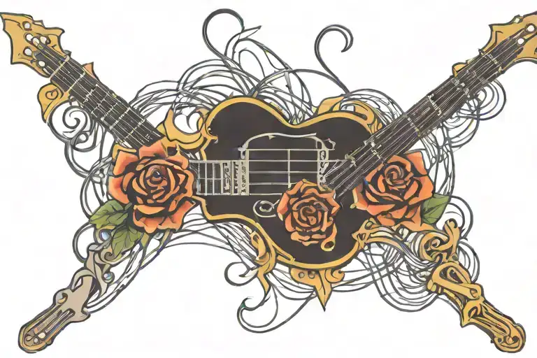 Guitar Strings Intertwined