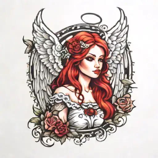 Angel With Red Hair