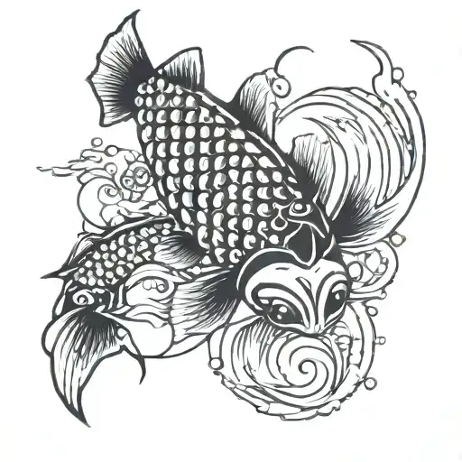 Carp Koi Black
