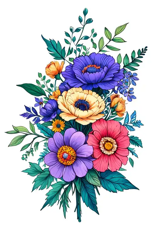 Birth Flower Bouquet