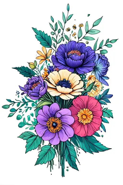 Birth Flower Bouquet