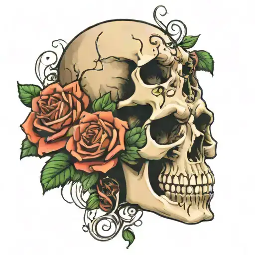 Skull And Roses
