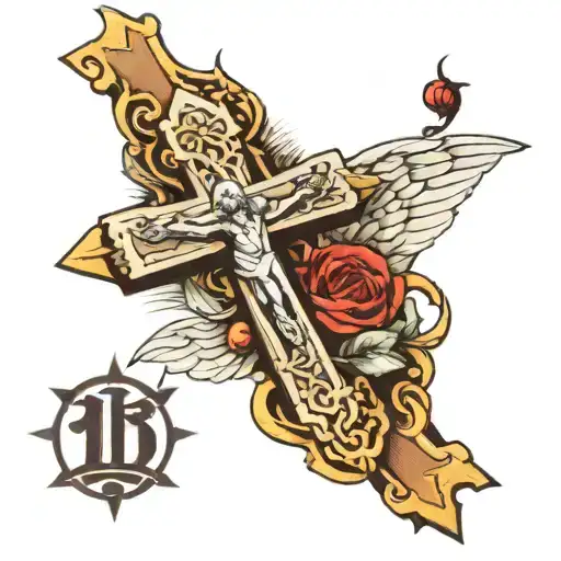 Cross With Jesus And Year 1963