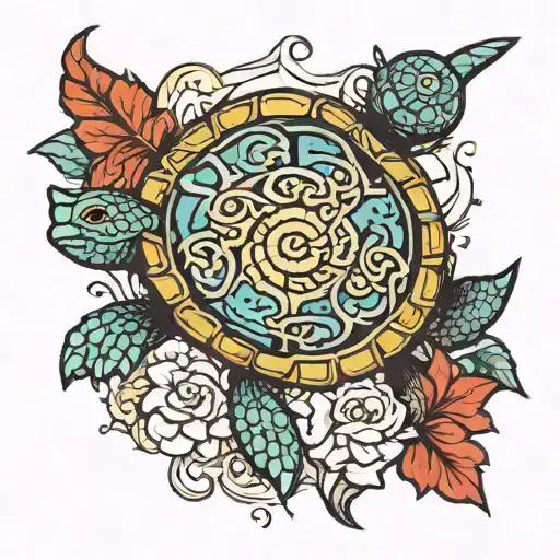 Broken Sword With Turtle