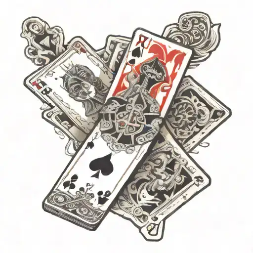 Playing Cards And Money