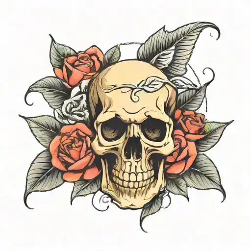 Skull And Roses