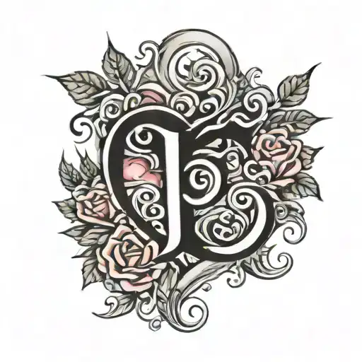 Initial J With A Heart And Moon