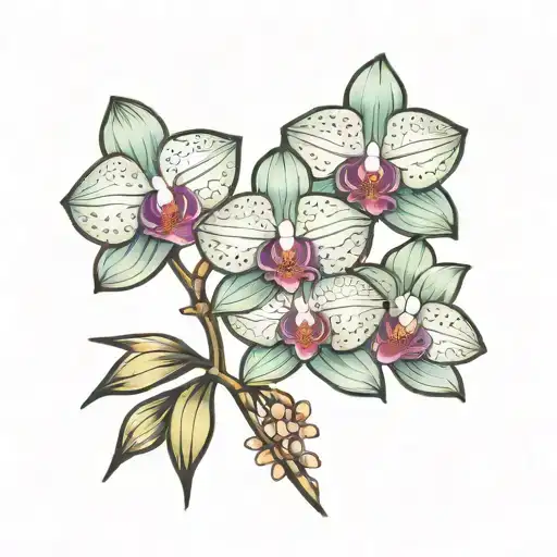 Glitter Orchid Flowers