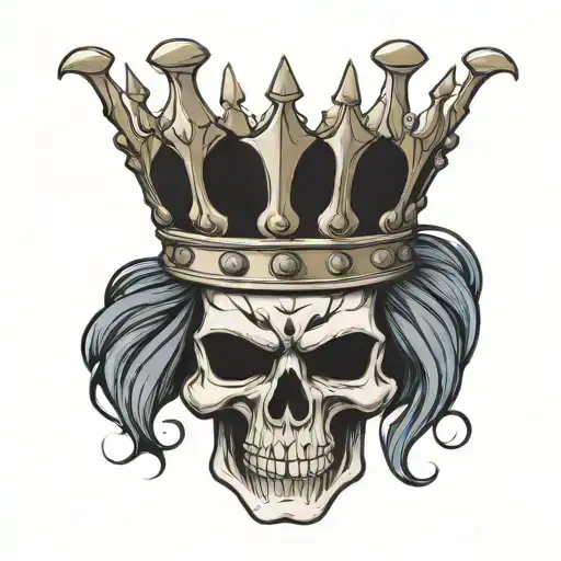 King With A Skull Face