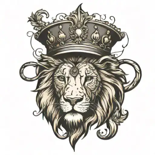 Lion Tattoo With A Qoute If You Cant Find Your Qay Build It