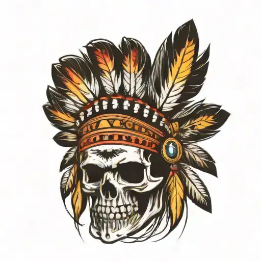 Skull Indian Headress