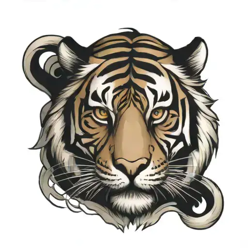 Tiger In Tradiotional