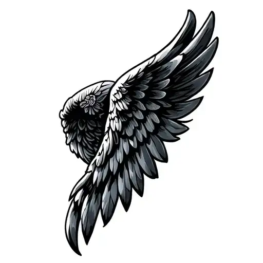 Ebony Angel Wings