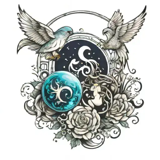 Pisces And Virgo And Eternity Sign