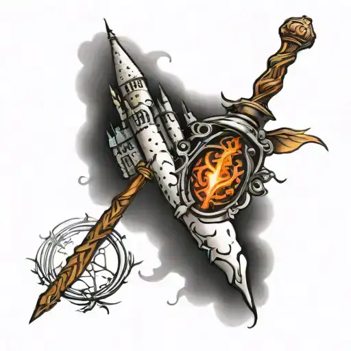 Harry Potter Wand With Disney Castle