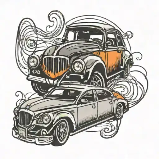 Car With Heartbeat Line Going