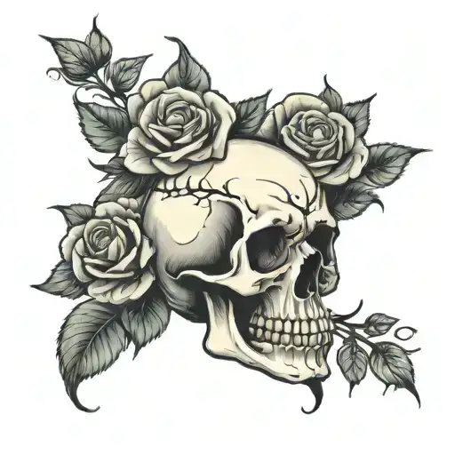 Skull And Roses