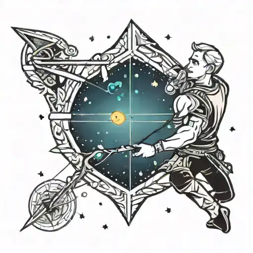 Archer Shooting Arrow Constellations