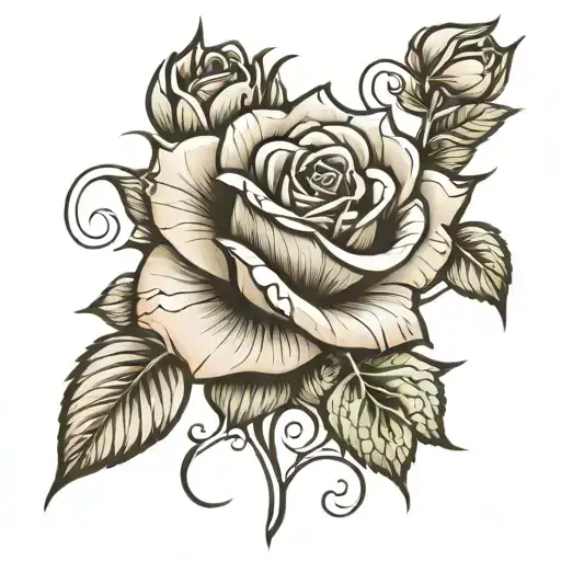 Diamond Rose Wrapped