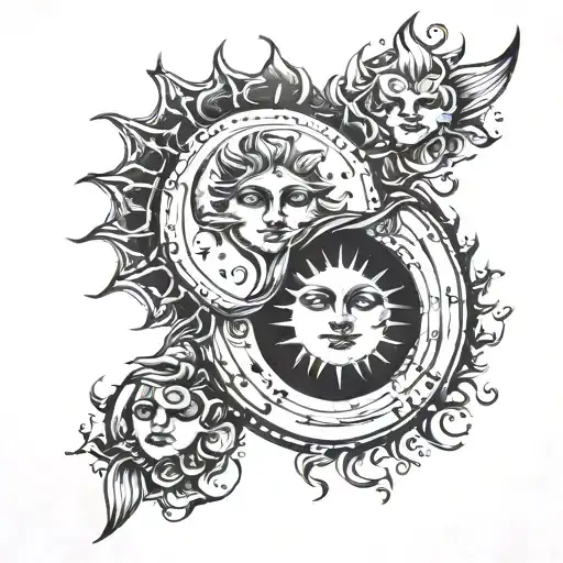 Moon And Sun Phases Forming