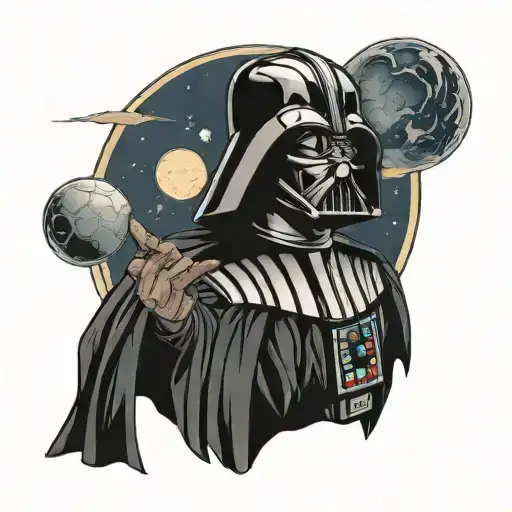 Darth Vader With Death Star